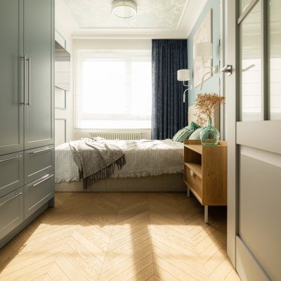 FertigParkiet Chevron Dab Color Luna 10